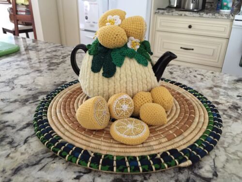 NEW  Handmade Tea Cozy Lemon Twist ...