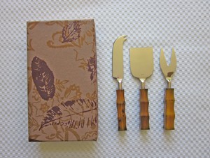 Utensils Flatware, Serving > Bar &  Knives knife & set & , Sets box cheese with Cutlery > bamboo Dining