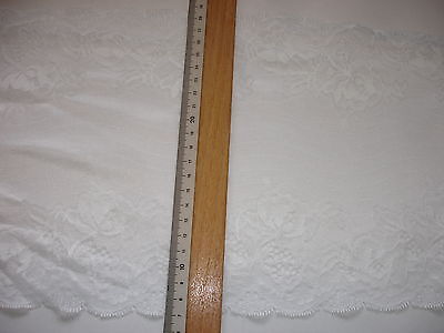 elastische Spitze weiß 21,5cm breit AO60