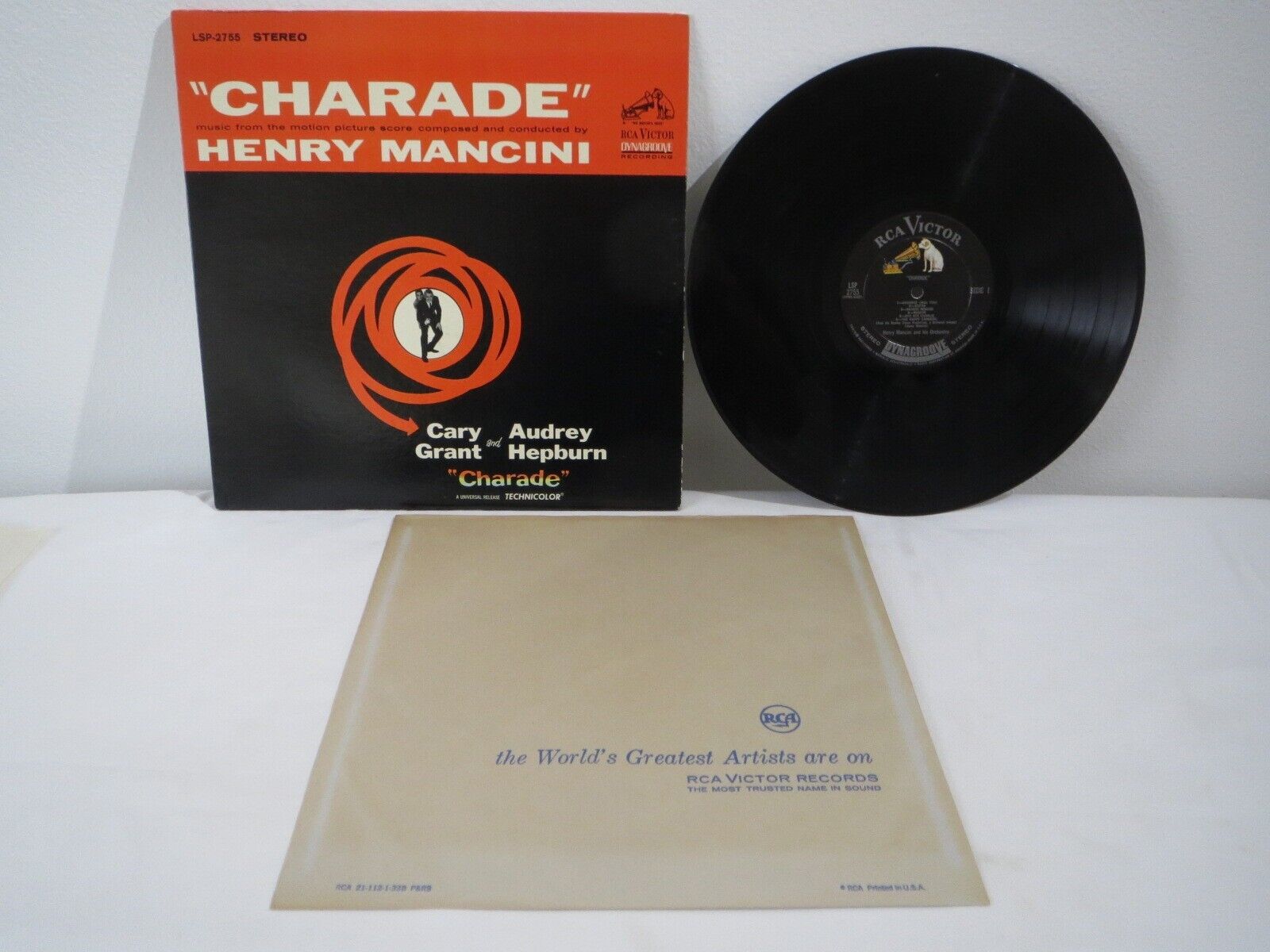 Henry Mancini  Charade - Vinyl Album LP Record Hollywood Pressing 1963