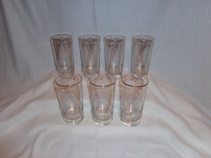 Vintage-Glass-Libbey-White-Gold-Leaves-Highball-Cocktail-Glasses-7