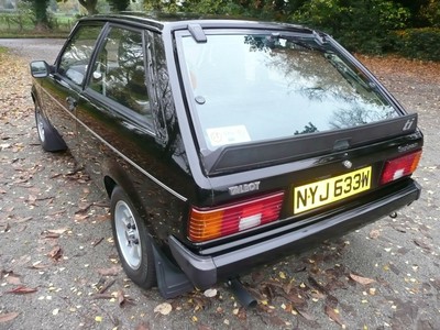 1981(W)Talbot Sunbeam Ti 1.6 Series 2.Black,Very rare 2 owner example.Only 78000
