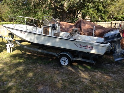1983 Boston Whaler Montauk 17, 1988 Overhauled 90 Evinrude, Galvanized Trailer