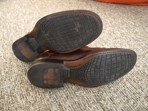 Johnston-and-Murphy-Size-12-Italy-Italian-Leather-Shoes-Brown