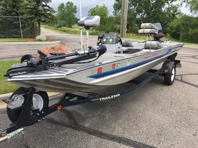 1995 Bass Tracker TX17 Fishing Boat w/ 60hp Mercury