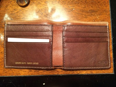 coach wallets baseball