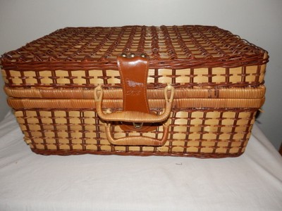 Vintage Wicker Picnic Basket - Made by ...