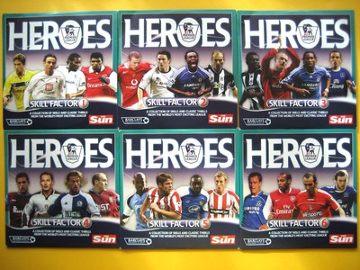 HEROES SKILL FACTOR SERIES OF DVD'S A SUN NEWSPAPER PROMOTION (6 DVD'S)