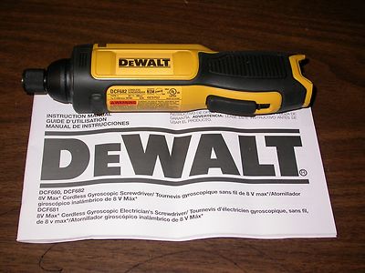 DEWALT 8V MAX DCF682 CORDLESS GYROSCOPIC SCREWDRIVER ...