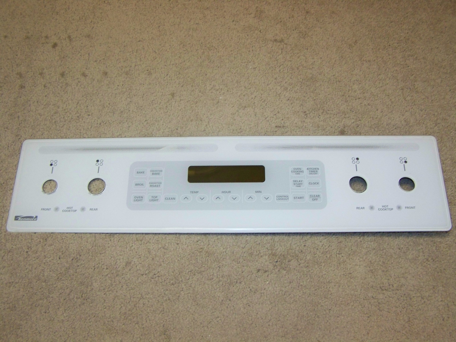 WB27T10121 Kenmore Range Oven Crystal Control Panel eBay