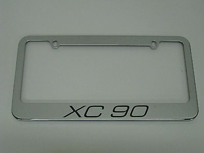 - XC90 -stainless steel license plate frame XC 90 + FREE 2 CAPS