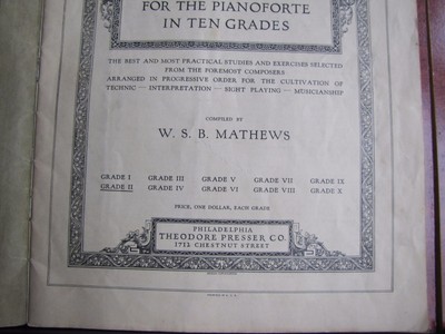 Standard Graded Course Studies for Pianoforte Piano Grade 2- 1919 PB instruction