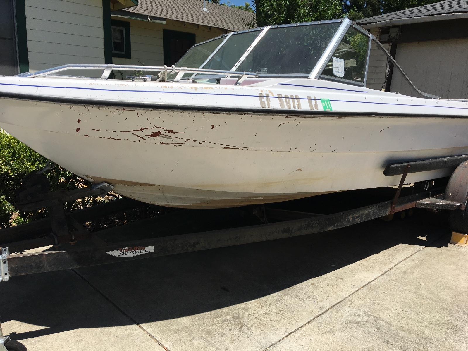 1983 Glassmaster Fishing Boat with Trailer, Concord CA | No Fees & No Reserve