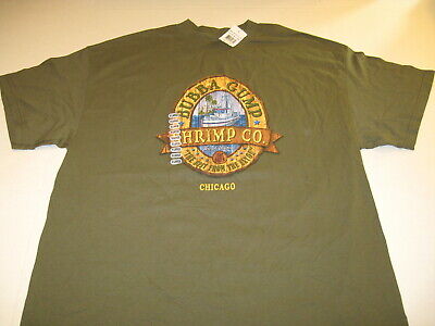 Bubba Gump Shrimp Co. Best From The Bayou Chicago Restaurant T-Shirt New! NWT