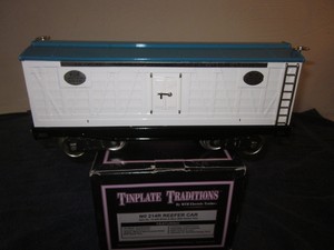 MTH-10-206-Tinplate-214R-Standard-Gauge-Ventilated-Reefer-Refrigerator 
