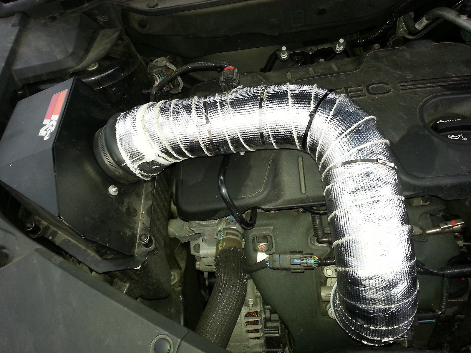 METALLIC FIBERGLASS MOTORCYCLE EXHAUST PIPE WRAP WIRE HOSE INSULATION