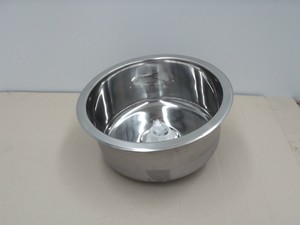 ... sink, single round bowl, cheap diy bargain, stainless steel 430x180