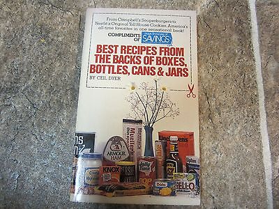 Vintage 1981 Best Recipes From the Backs of Boxes Bottles Cans & Jars, Ceil