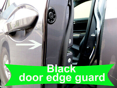 Fit 2005-2019 CHEVY BLACK Door Edge Protector Guard Moulding 4pcs