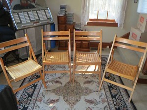 Vintage Wooden Folding Chairs Vintage Wooden Folding Chairs