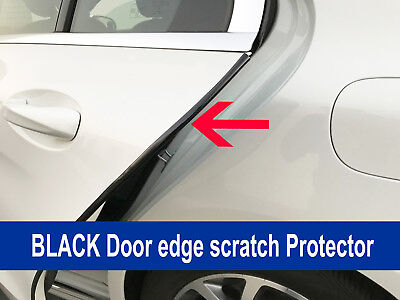 4PCS BLACK Door Edge Scratch Protector Guard Trim Molding ForHonda 2003-2018