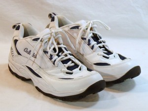 CABELAS-WHITE-LEATHER-WALKING-SHOES-MENS-SZ-10-LIGHTLY-USED