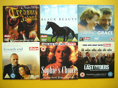 ASSORTMENT OF DVD'S FROM VARIOUS SUN NEWSPAPER PROMOTIONS (6 DVD'S ) 002