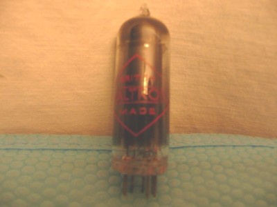 Haltron 6AQ5 British Made TUBE VINTAGE OEM ORIGINAL Kraft BOX Tests GOOD