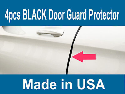 4PCS BLACK Door Edge Scratch Protector Guard Trim Molding For Ford 2004-2018