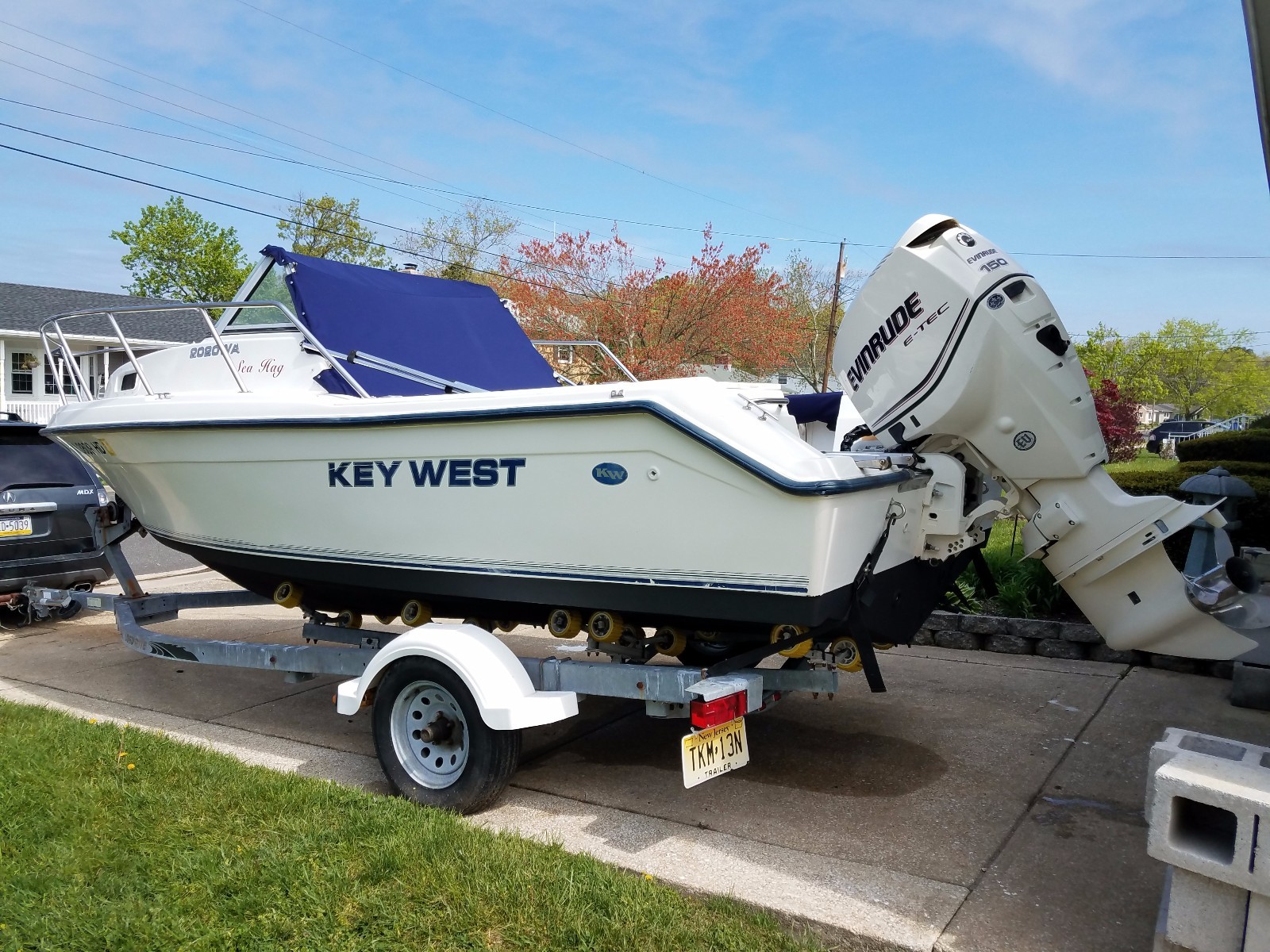 2000 KEY WEST 2020 Walk Around with 2012 150HP E-TEC 140 HOURS