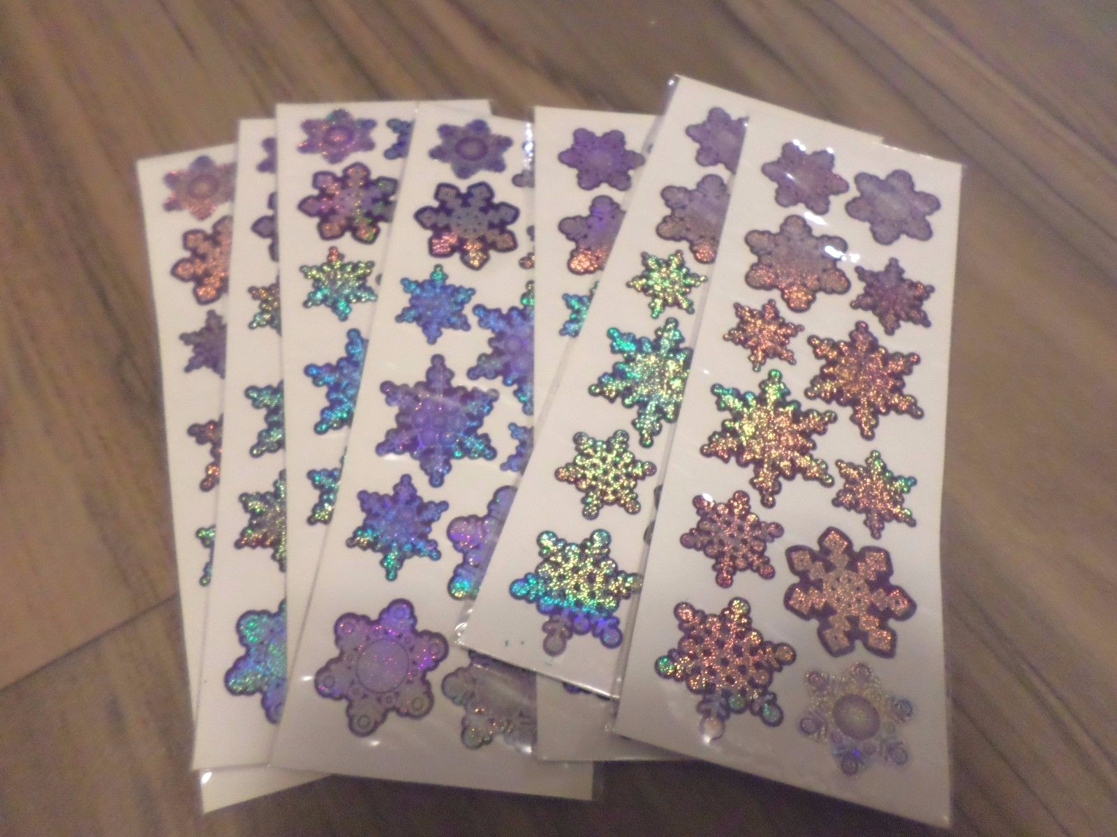 UPC 780984455804 product image for 84 Foil Metallic Snowflake Stickers Crafts Scrapbooking Envelope Seals 84p-y | upcitemdb.com