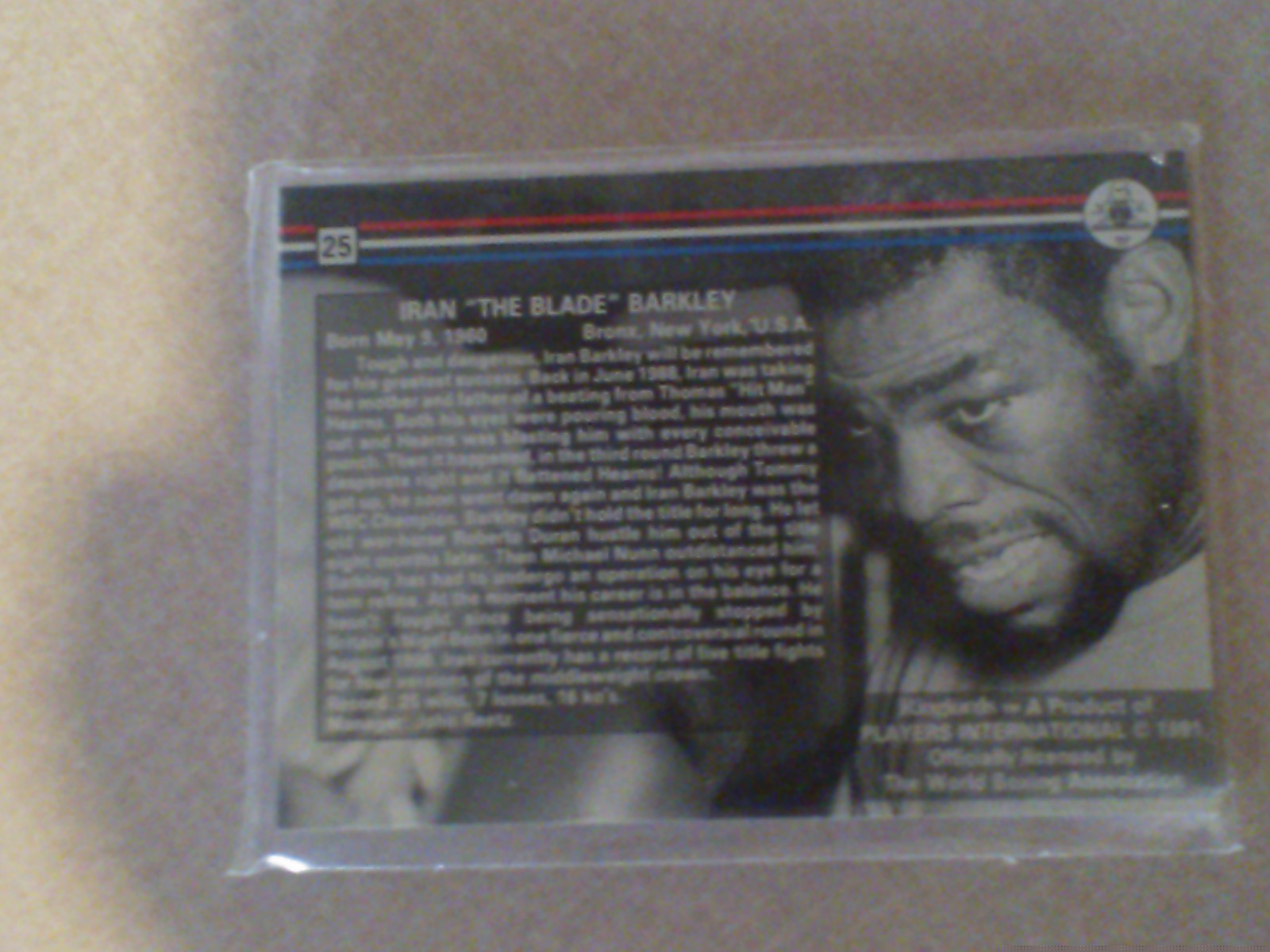 IRAN BARKLEY AUTOGRAPH CARD
