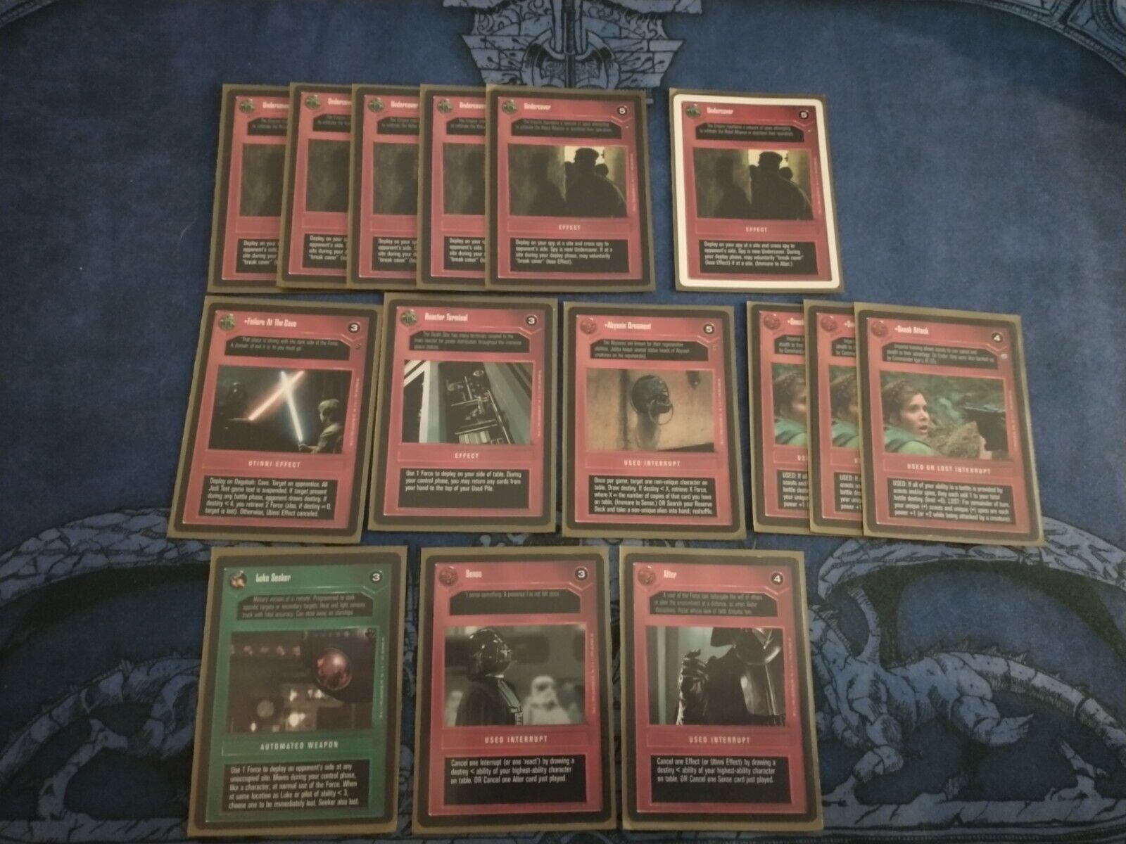 Star Wars CCG  ISB Operations/Empire's Sinister Agents complete deck Emperor 