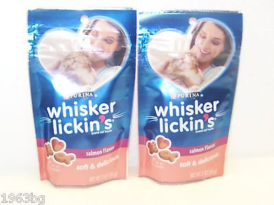 PURINA WHISKER LICKINS CAT TREAT SALMON FLAVOR ...