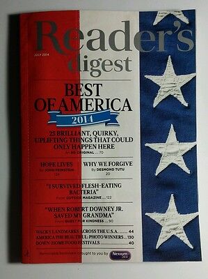 READER'S DIGEST BEST OF AMERICA ROBERT DOWNEY JR GRANDMA JULY 2014 MAGAZINE (Best Of Robert Downey Jr)