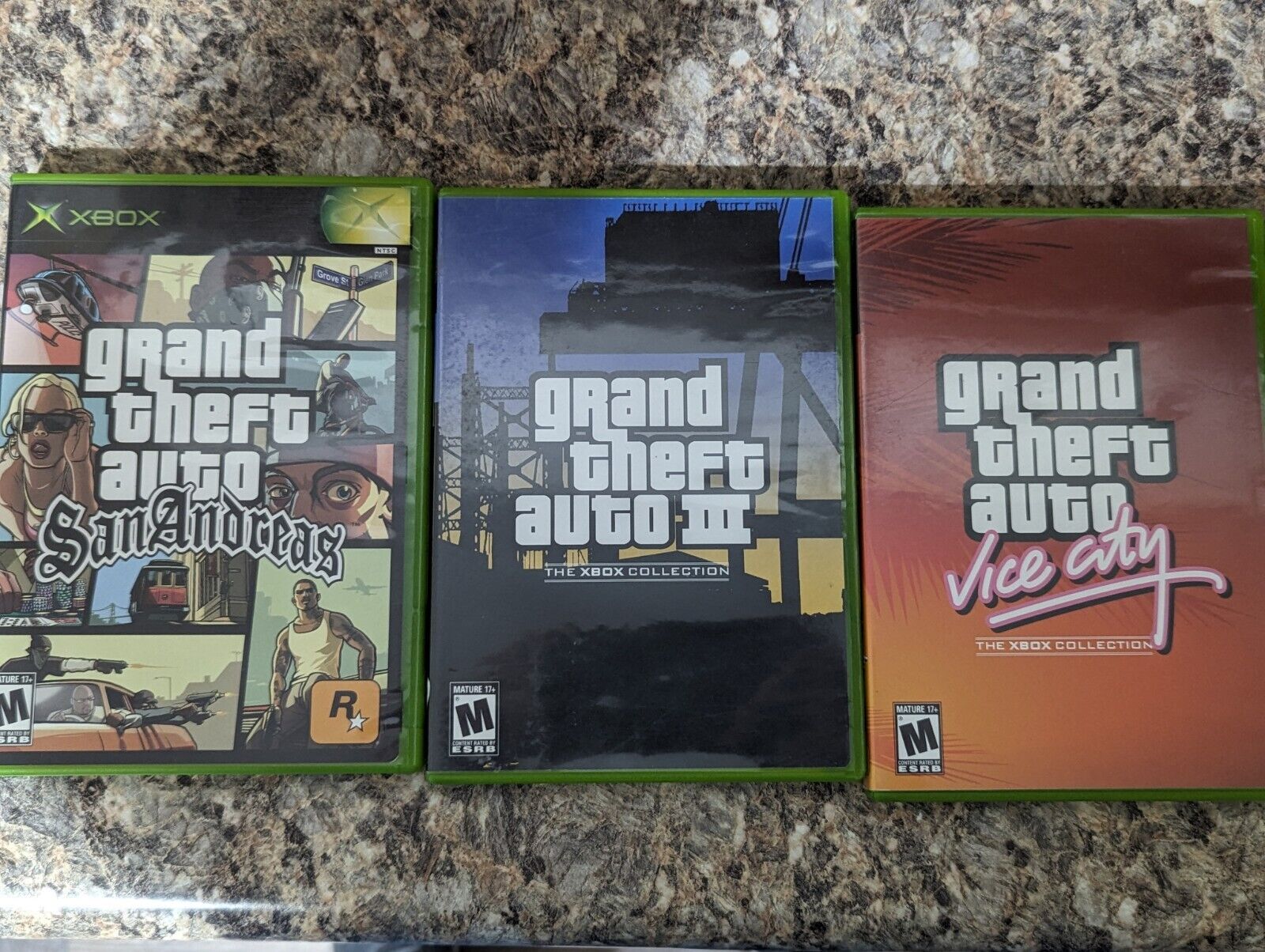 Grand Theft Auto Trilogy Xbox Original GTA Vice City III San Andreas Lot 3 Games