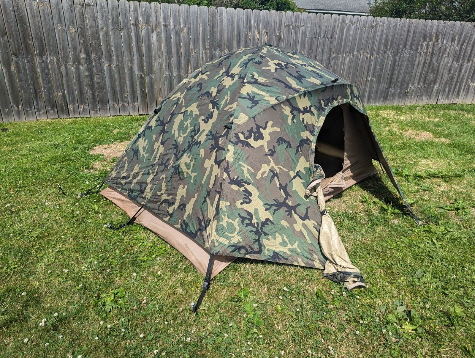 Very Good -USMC 2-Man Military Combat Shelter Woodland 4 Season Tent Litefighter
