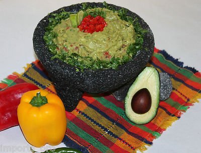 Molcajete Guacamole Authentic Lava Rock Mexican Mortar ...