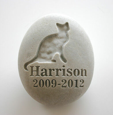 Cat Pet Memorial Custom Engraved Memorial Stone ...