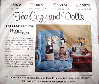 1970's VTG  Tea Cosy Drinker Doll Better Homes&Garden Kit Pattern 15974