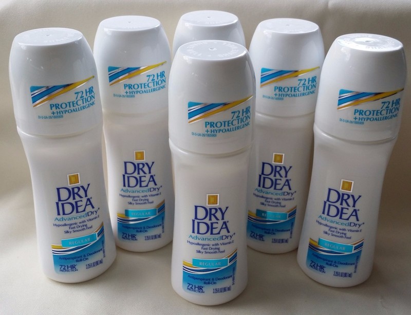 6 DRY IDEA ADVANCED DRY HYPOALLERGENIC ANTIPERSPIRANT DEODORANT ROLL ON