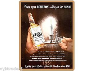 Jim Beam Whiskey Ad 1951 Refrigerator / Tool Box <b>Magnet / Man</b> Cave Jim Beam <b>...</b> - %24_35