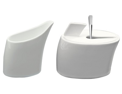 Deagourmet VENTO White Porcelain Sugar Bowl & ...