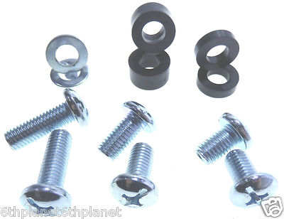 M10 BZP Pan Head Screws 30, 20 or 15mm, spacers 5 or 10mm plus M10 washers.