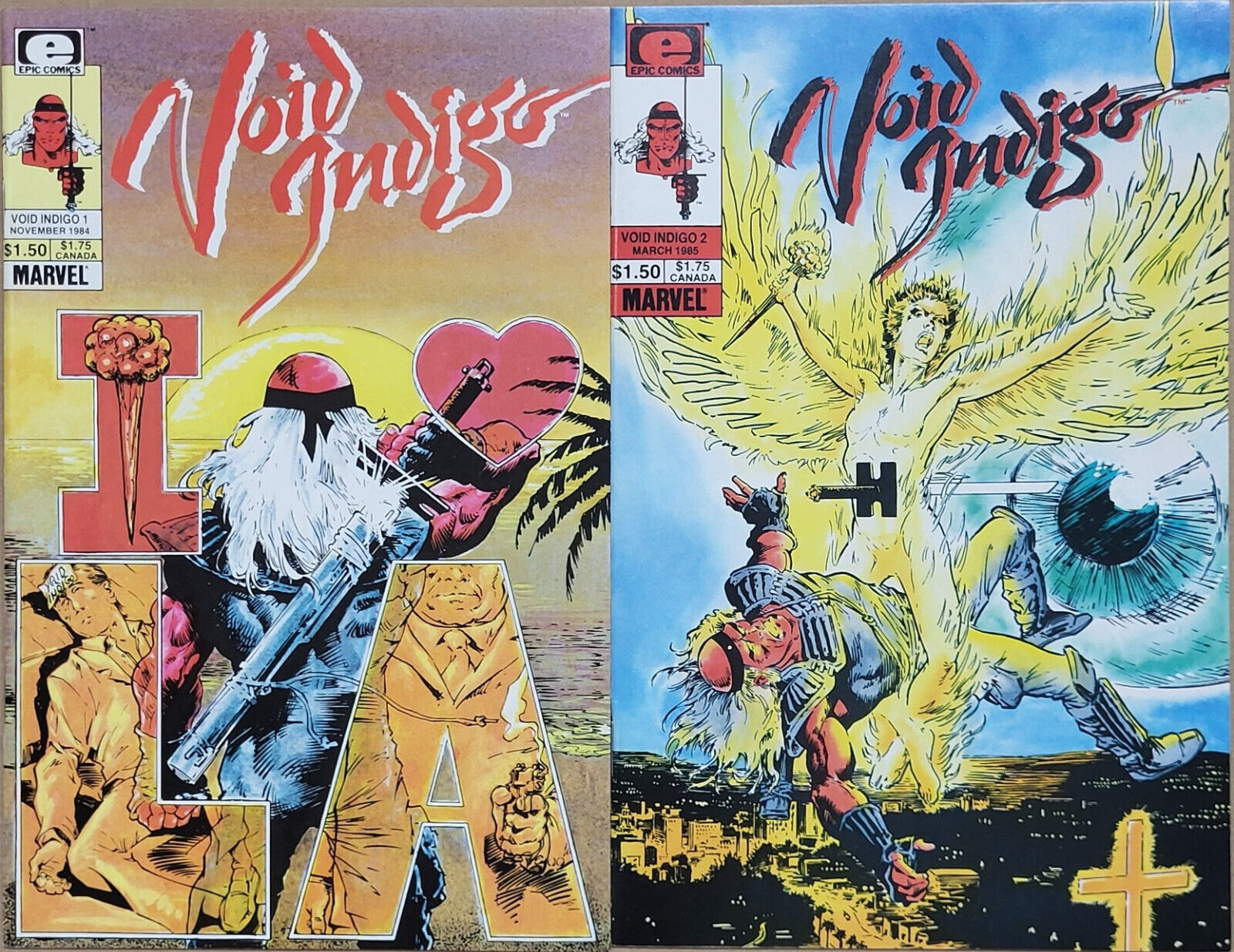 Lot of 2 Comics: Void Indigo #1, 2 by Epic/Marvel 1984-85