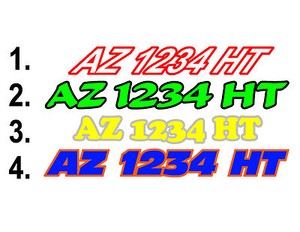 Custom Boat Numbers