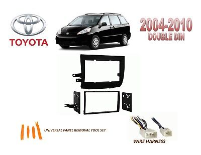2004-2010 TOYOTA SIENNA DASH INSTALL KIT for CAR STEREO, with WIRE HARNESS
