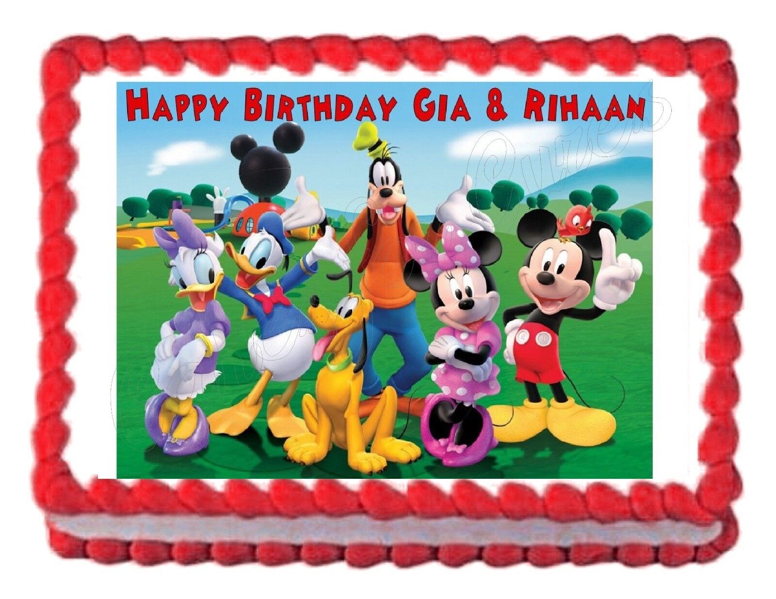 MICKEY MOUSE CLUBHOUSE party edible image cake topper ...