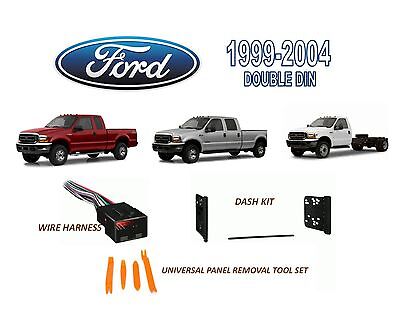 1999-2004 FORD F-250 F-350 F-450 F-550 STEREO INSTALL DASH KIT, WIRE HARNESS