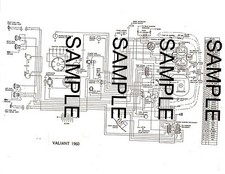 1960 PLYMOUTH VALIANT 60 CHRYSLER CORPORATION WIRING DIAGRAM GUIDE